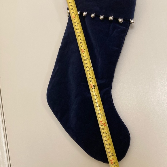 Velvety, Silvery Beaded Stocking - Picture 6 of 6